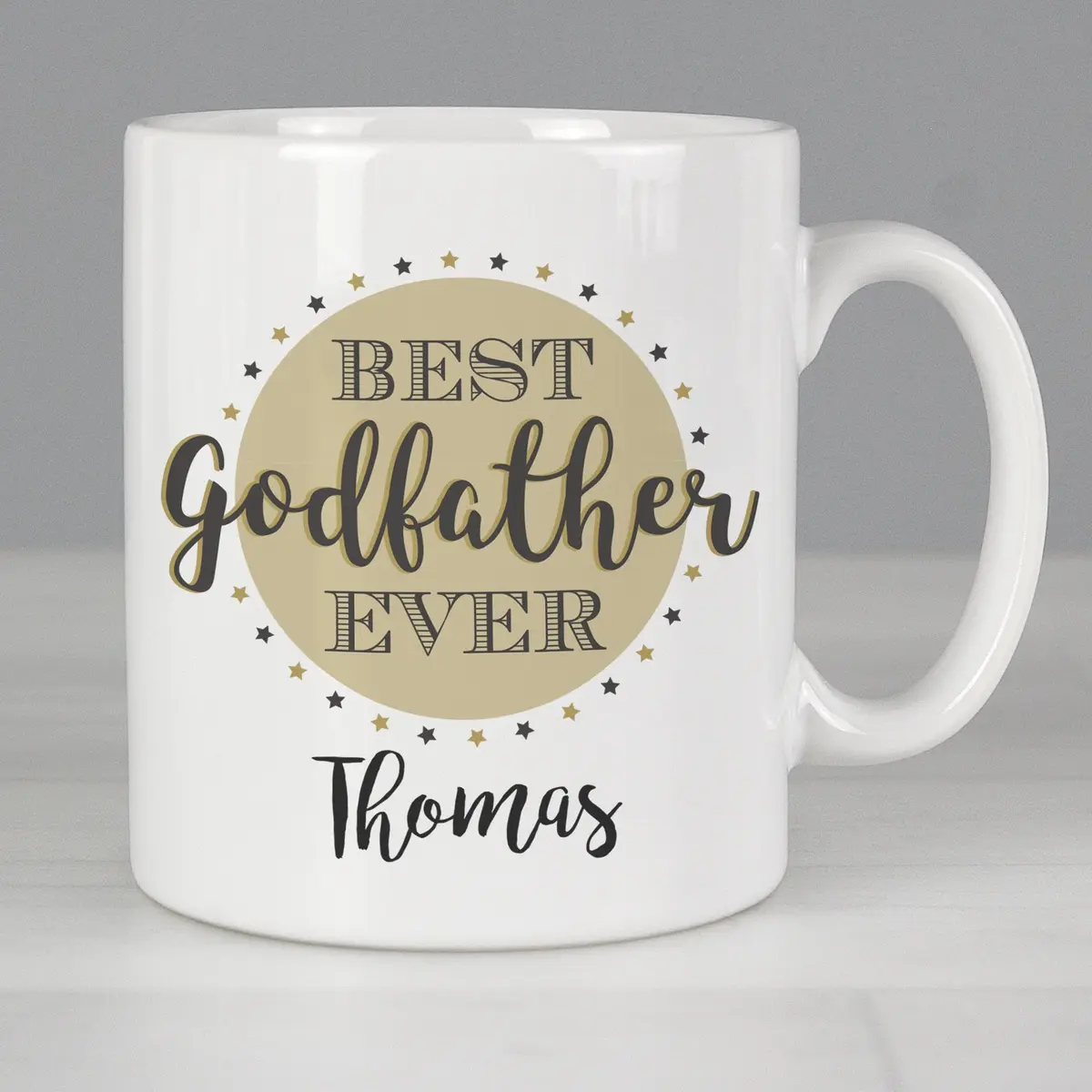 Personalised Best Godfather ceramic mug