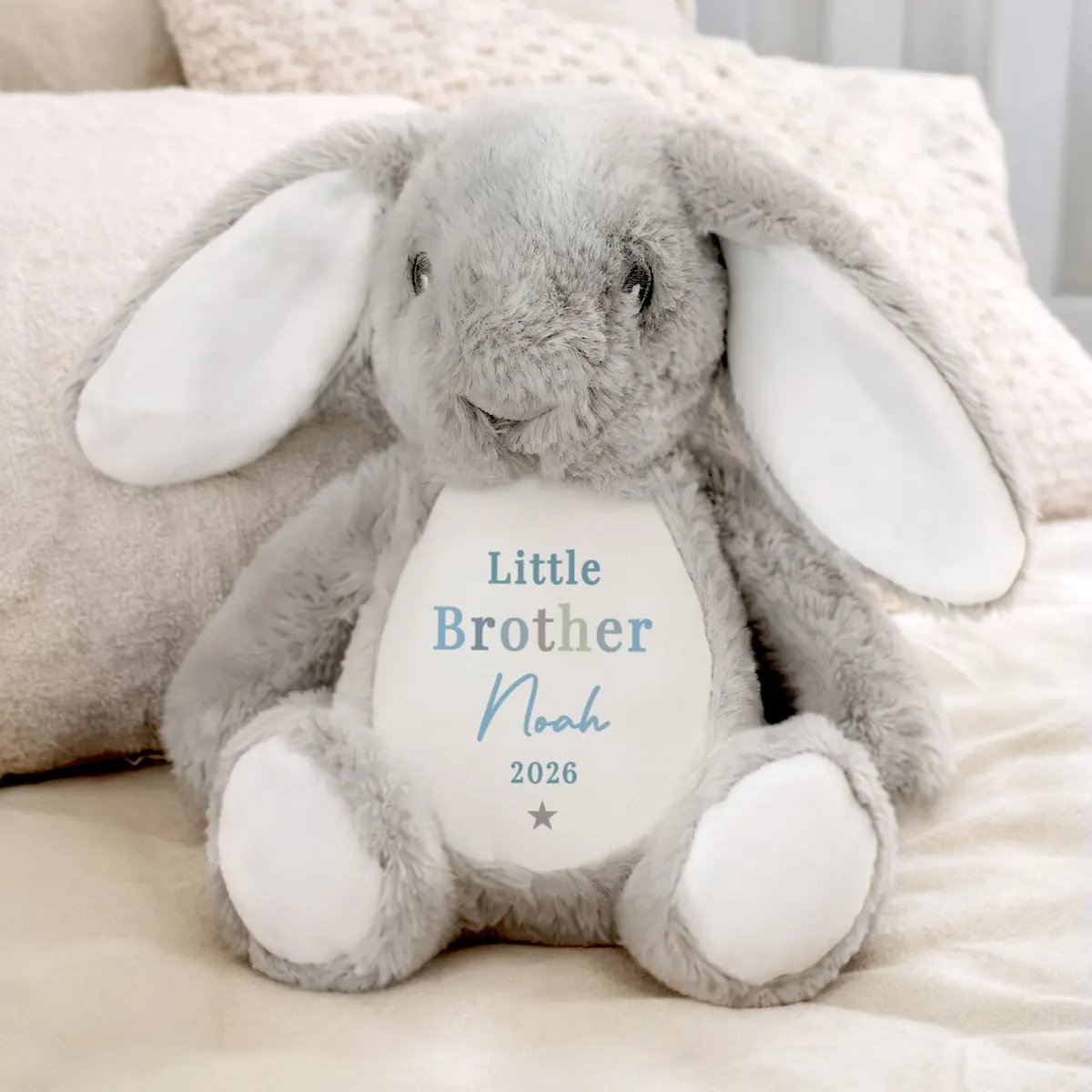 Soft personalised brother bunny
