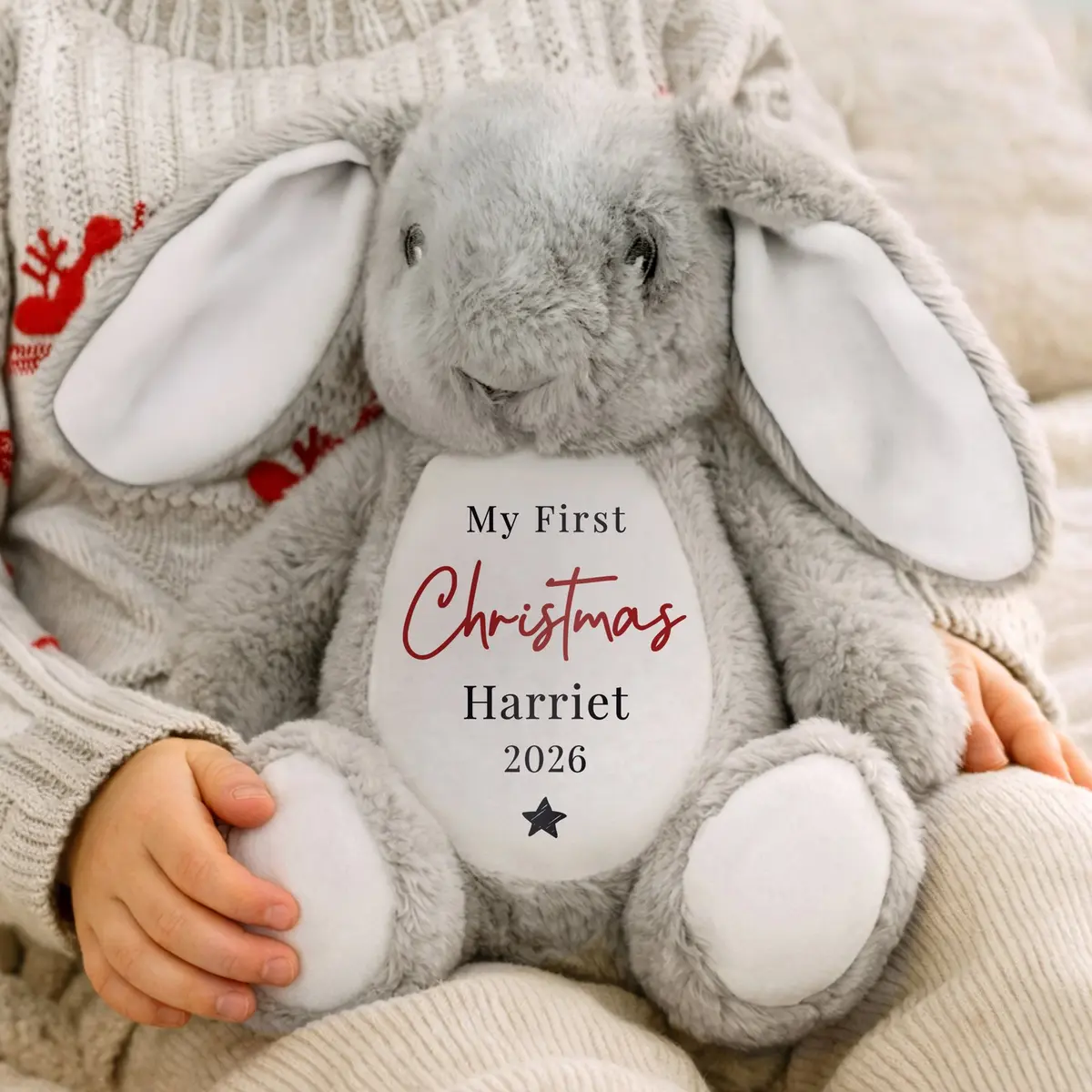 My First Christmas bunny rabbit soft toy